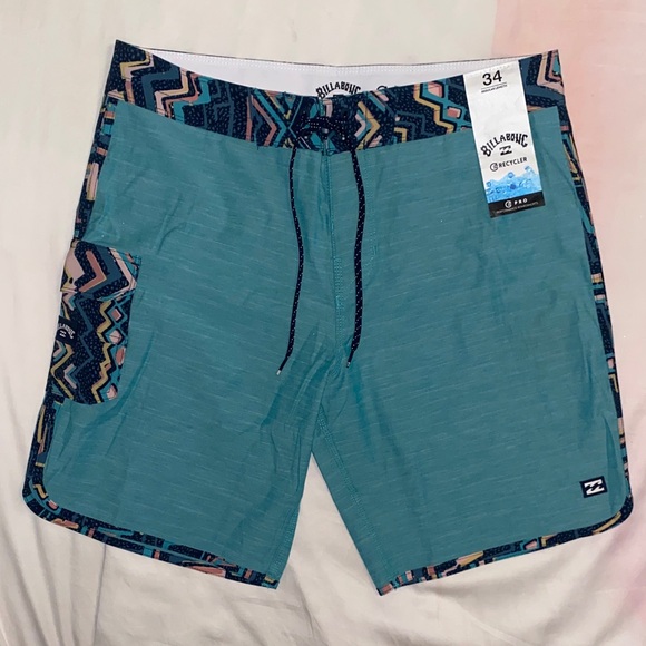 Billabong Men's Recylcer 73 Pro Performance Board Shorts Size 34 NEW